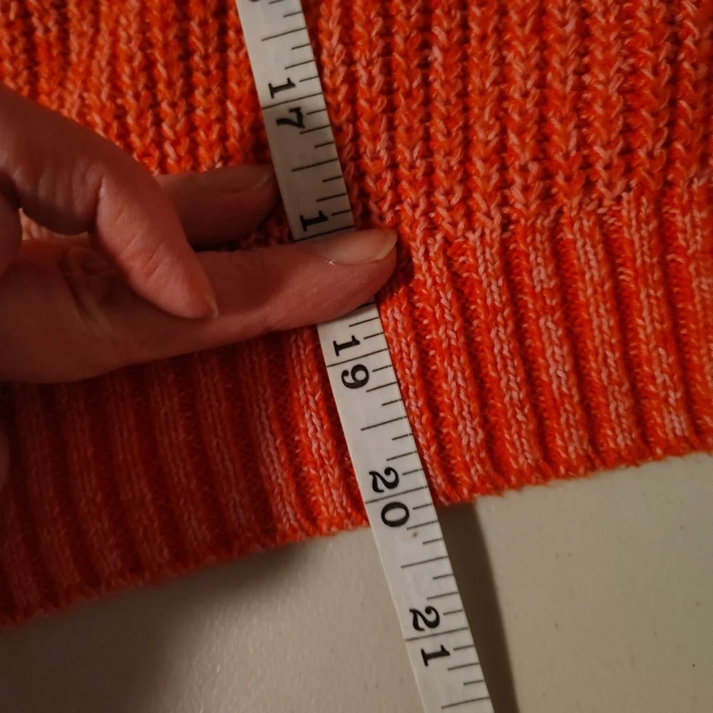 wild fable Orange Scoop-Neck Ribbed Pullover - Picture 6 of 8